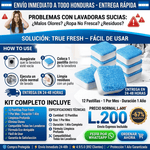 Cleandrop Pro – 12 Tabletas Anti-bacterias para limpieza de lavadora